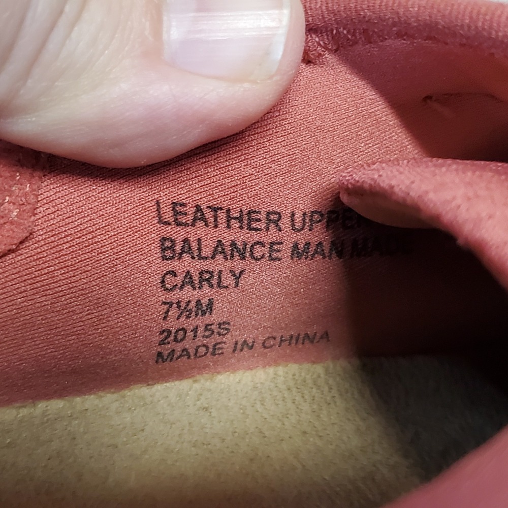 Earth Spirit Pink Coral Suede Leather Sneaker Shoes 7.5 Boho Casual Cottagecore - Picture 7 of 7